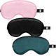 thumbnail image 1 of Silk Sleep Mask, Blocks Light Eye Mask Soft Night Blindfold Sleeping Aid Eye Cover With Adjustable Strap For Women Men Sleeping Travel Naps(pink,green, 1 of 4
