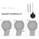 thumbnail image 5 of Correas de silicona para reloj inteligente, correas de repuesto compatibles con pulseras de silicona, correas de repuesto, durabilidad probada en el tiempo, 5 of 7