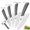 Grey, variant on Ceramic Knives Complete Kitchen Unit,3 4 5 6inch Chef Knife Utility Fruit Slicing Peeler with Sheath White Blade