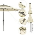 thumbnail image 4 of Yescom 11 Ft 3 Tier Patio Umbrella with Solar Powered LED Crank Tilt Button, 4 of 11