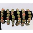 thumbnail image 7 of Unakite Tumbled Gemstone Crystal Bracelet 6-8 mm stones (Stretchy - US Seller), 7 of 7