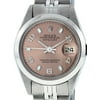 Pre-Owned Rolex Ladies Datejust Stainless Steel Salmon Index & Arabic Watch Jubilee Quickset