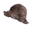 thumbnail image 3 of SikaFu Grass Woven Hollow Summer Fisherman Hat For Women, Breathable, Lightweight, Sunscreen, And Sunshade. French Elegant, Foldable, And Minimalist Straw Hat, 3 of 6