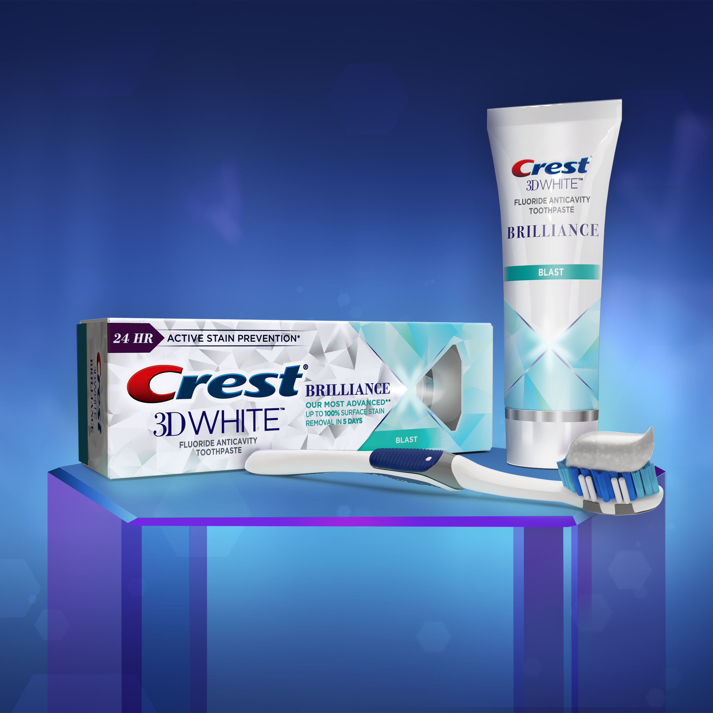 Crest 3D White Brilliance Blast Toothpaste, 3.9 oz - image 5 of 11