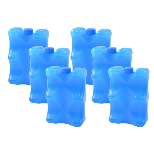 6 unidades de bolsas de hielo para hieleras para almacenar biberones de leche , loncheras de 350 ml, ideales para barbacoas, senderismo,