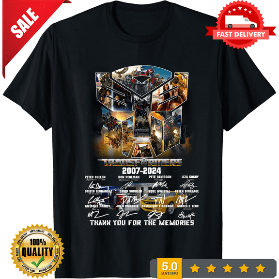 Thank You For The Memories Transformers 2007 2024 Tshirt Men, LIMITED EDITION-TH65909