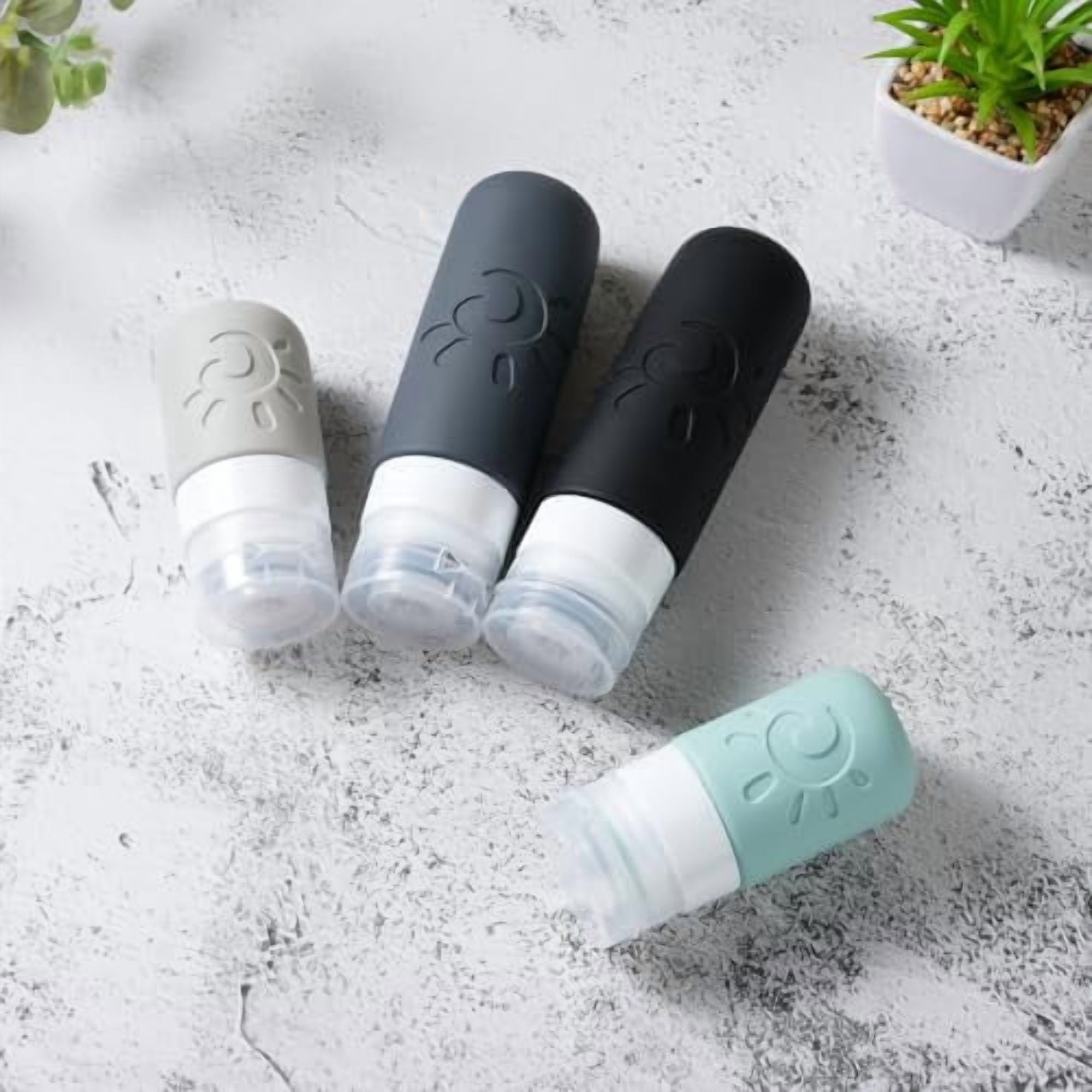 18 Pack travel Bottles for Toiletries, TSA Approved Silicone Travel Containers Leak Proof Refillable Travel Accessories for Shampoo Conditioner Lotion Body Wash(Multicolored A)