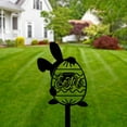 thumbnail image 2 of Handmadetneonsign Custom Outdoor Happy Easter Rabbit Egg Metal Sign With Stakes, Rabbit Egg Metal, 2 of 4