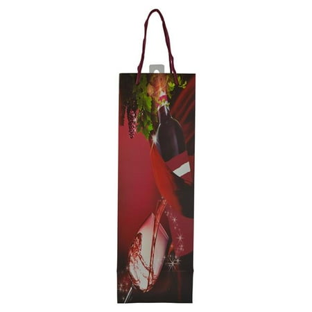 

Three Star WP112 14 in. Bottle Glasses & Grape Vine Wine Bottle Bag