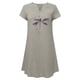 thumbnail image 4 of Vestido de cáñamo de bambú con estampado de cobertura suelta y cuello en V retro vintage de manga corta para mujer Fridja  qw6033, 4 of 6
