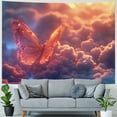 thumbnail image 4 of JRXY Butterfly in Sea of Cloud Tapestry - High-Quality Short Plush, Soft and Lightweight - Wall Hanging, Ceiling Tapestry - Multiple Sizes Available Painting, 4 of 6