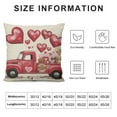 thumbnail image 5 of Nawypu Valentines Day Pillow Covers Love Heart Truck Red Valentine Pillows Decorative Throw Pillows Valentines Day Decor for Sofa Couch Home Valentine's Day Decorations, 5 of 5