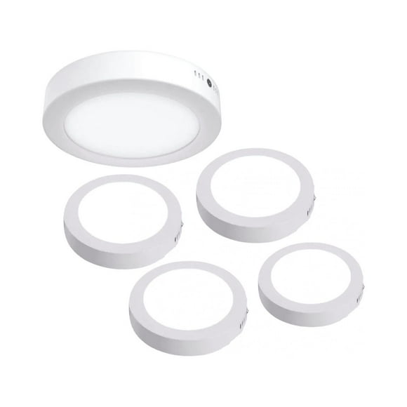 5 Pzs Lampara De Techo Sobreponer Led 18w Luminaria Plafon