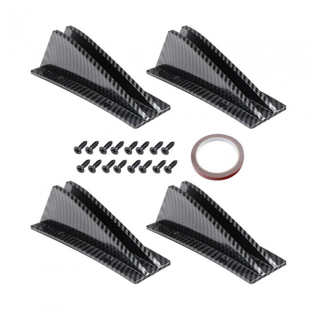 Difusor de parachoques trasero de 4 piezas reemplaza accesorios de accesorios para vehículo 15cm x 45cm x 55cm