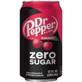 thumbnail image 4 of Dr Pepper Zero Sugar Cherry Soda Pop, Zero Sugar Cherry Flavored Carbonated Soft Drink, Refreshing Sparkling Beverage, 12 fl oz Cans, 12 Pack, 4 of 5