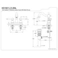 thumbnail image 2 of Kingston Brass KS1605NL 4 in. Centerset Bathroom Faucet, Oil Rubbed Bronze, 2 of 2