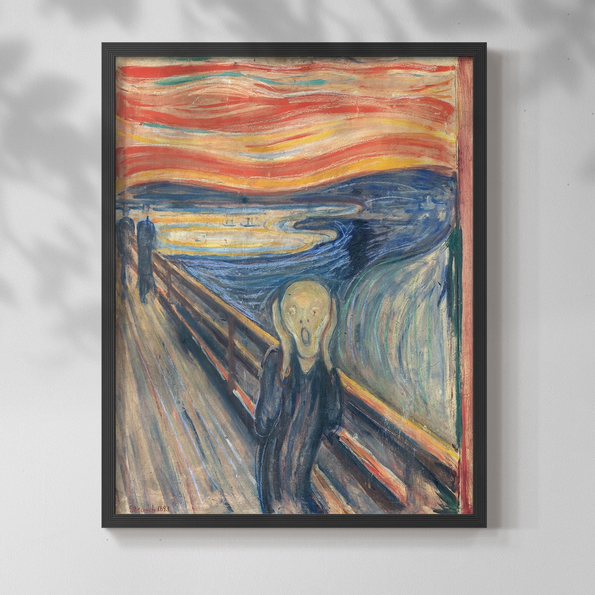 Vintage Abstract Print XV - 10in. x 8in. Vintage Framed Print in Black Wood Frame