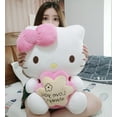 thumbnail image 3 of Muñeco de peluche grande de Sanrio para niña, juguete de gato Kawaii de Hello KT, corazón suave, regalo de cumpleaños, decoración de habitación, 3 of 4