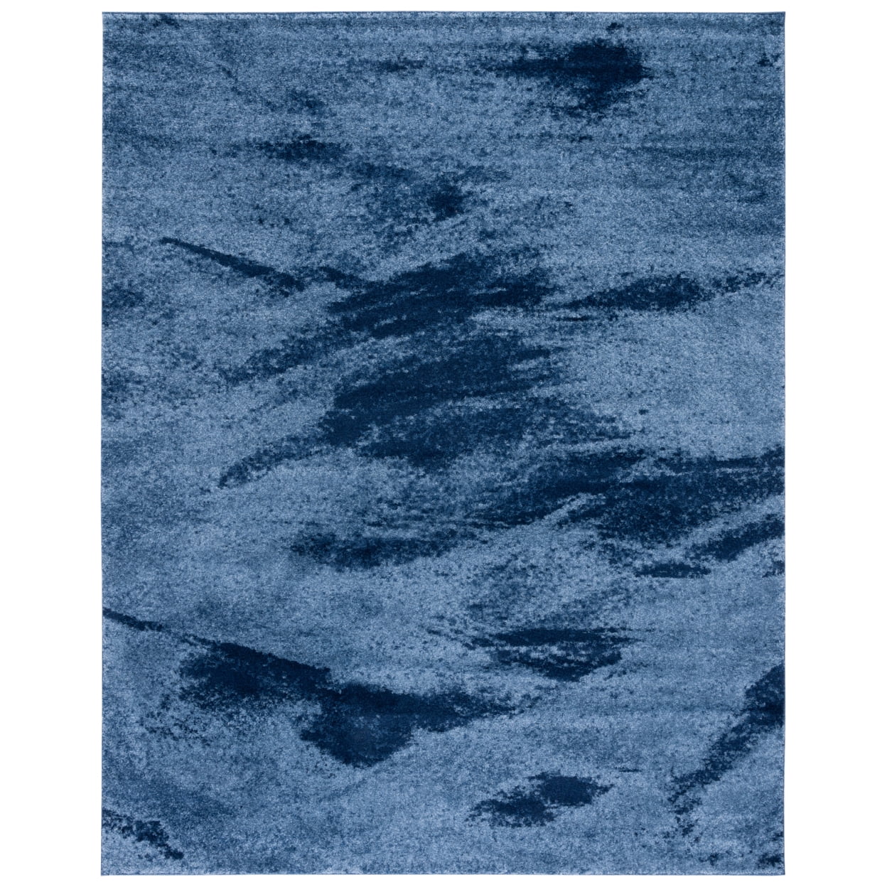 SAFAVIEH Retro Panit Abstract Runner Rug, Light Blue/Blue, 2'3" x 7'
