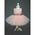 thumbnail image 3 of Toddler Kids Baby Flower Girls Bow Sequins Tulle Tutu Dress Princess Party Wedding Gown, 3 of 5