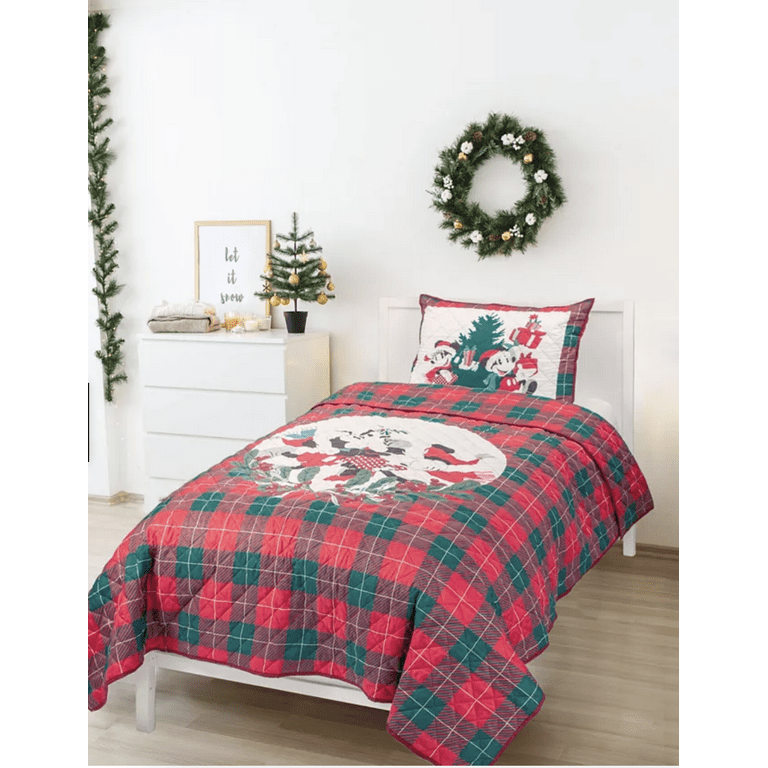 Minnie mouse 2024 christmas bedding