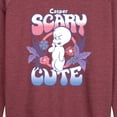 thumbnail image 3 of Casper - Scary Cute - Women's French Terry Long Sleeve Pullover, 3 of 5