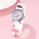 thumbnail image 2 of Montre Enfant(Blanc, flamant),Montre-Bracelet étanche pour Enfant Mouvement à Quartz,Conception de Dessin animé 3D,Montre Enfant Numérique pour 3 Ans à 11 Ans Fille Garçon, 2 of 4