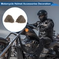 thumbnail image 3 of Accesorios para Casco de Motocicleta Decoración Orejas de Gato 3D para Cascos de Motocicleta Bicicleta Esquí Caqui Pegatina 1 Juego, 3 of 6