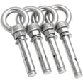 thumbnail image 4 of Eye Bolt 304Stainless Steel Sleeve Anchor Concrete Expansion Eye Bolt Installation Artifact Hook Long Universal Ring Expansion Screws Screw Eyes (Color : 1, Size : M8x100mm 2pcs), 4 of 5