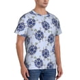 thumbnail image 5 of Rocae Turtle with Blue Stones for Men's Moisture-Wicking Crew Tee - T-Shirt for Sports, Outdoor Activities, and Casual WearMedium, 5 of 9