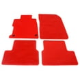 thumbnail image 4 of Ikon Motorsports Floor Mat Compatible With 2012-2013 Honda Civic 2-Door Coupe Factory Fitment Red Nylon Front & Rear Car Floor Mats Liner Carpets Replacement 4PCS, 4 of 7