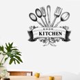 thumbnail image 1 of Adhesivos de pared de PVC con diseño vintage de utensilios para cocina, 1 of 3