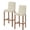 Yellow, variant on Linen Buffalo Check Bar Stool Covers Set of 4, Retro Black Lines Grid Pattern Stretch Washable Bar Chair Covers with Backs, Removable Pub Counter Height Chair Cover for Kitchen Dining Room Cafe