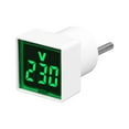 thumbnail image 4 of A50-500V Voltímetro cuadrado Pantalla digital LED Indicador Enchufe europeo () Verde, 4 of 6