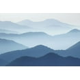 thumbnail image 2 of Pphgallery 24x17 White Modern Wood Framed Museum Art Print Titled - Blue Waves, 2 of 4