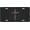 Minimalist Gold Cross Black, variant on Sunflower Field Sunset License Plate, Aluminum Decorative Front Plate, 4 Holes, 6 x 12 in