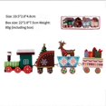 thumbnail image 4 of Decoración navideña de escritorio, tren de madera navideño, adorno festivo de Papá Noel - Decoración de regalo de Navidad para el hogar, 4 of 5