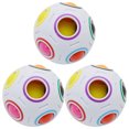 thumbnail image 1 of 3Pcs Rainbow Ball Funny Cube Football Toy Fidget Toy Puzzle Stress Relief Ball, 1 of 8