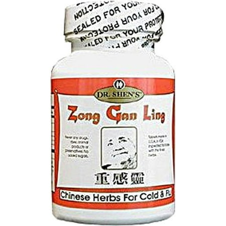 Dr. Shen's Zong Gan Ling sévère secours Rhume et grippe 750 mg, 90 comprimés