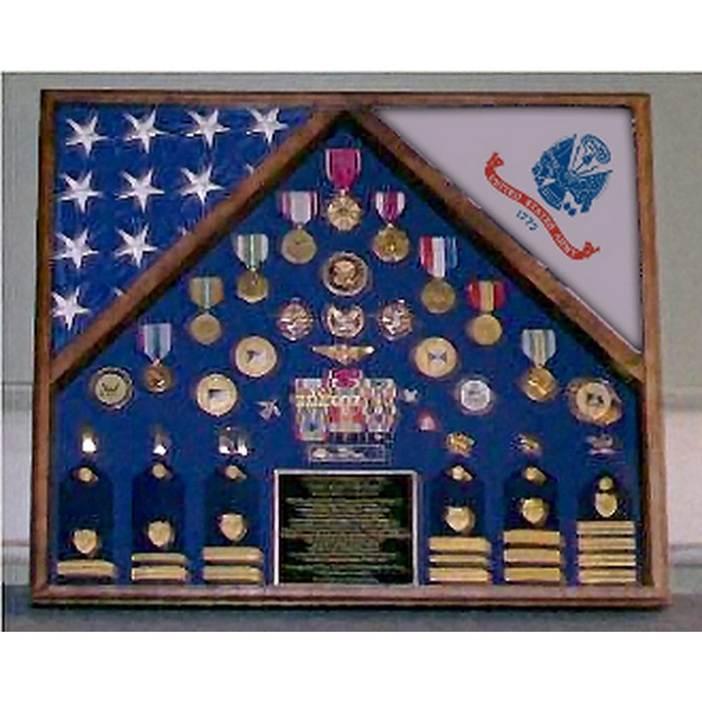 Army 2 Flag Shadow Box/Display Case