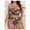 Pink, variant on Plus Size Tropical Floral Bandeau High Waisted Bikini Set – Flattering & Vibrant Two Piece Swimsuit
