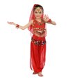 thumbnail image 4 of Hiijoy Big Girls Belly Dance Clothes Set Stage Performance Outfits for Kids, Sizes 9-10Y, 4 of 4