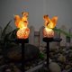 thumbnail image 3 of Solar Lights, Outdoor Waterproof Solar Powered LED Squirrel Animal Decorative Lamps, Garden Courtyard Landscape Lighting Stakes,A, 3 of 5