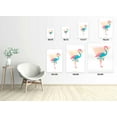 thumbnail image 4 of Awkward Styles Flamingo Metal Wall Art Pyramid Home Decor Prints, 4 of 5