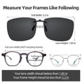 thumbnail image 5 of Goiteia Polarized Clip On Sunglasses Over Prescription Glasses for Men & Women, 5 of 7