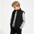 thumbnail image 5 of YUANxueke Boys Puffer Vest Zip Up Stand Collar Casual Fleece Lined Quilted Sleeveless Jackets with Pockets for 7-16 Years, 5 of 8