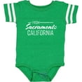 thumbnail image 3 of Inktastic From Sacramento California in White Distressed Text Boys or Girls Baby Bodysuit, 3 of 5