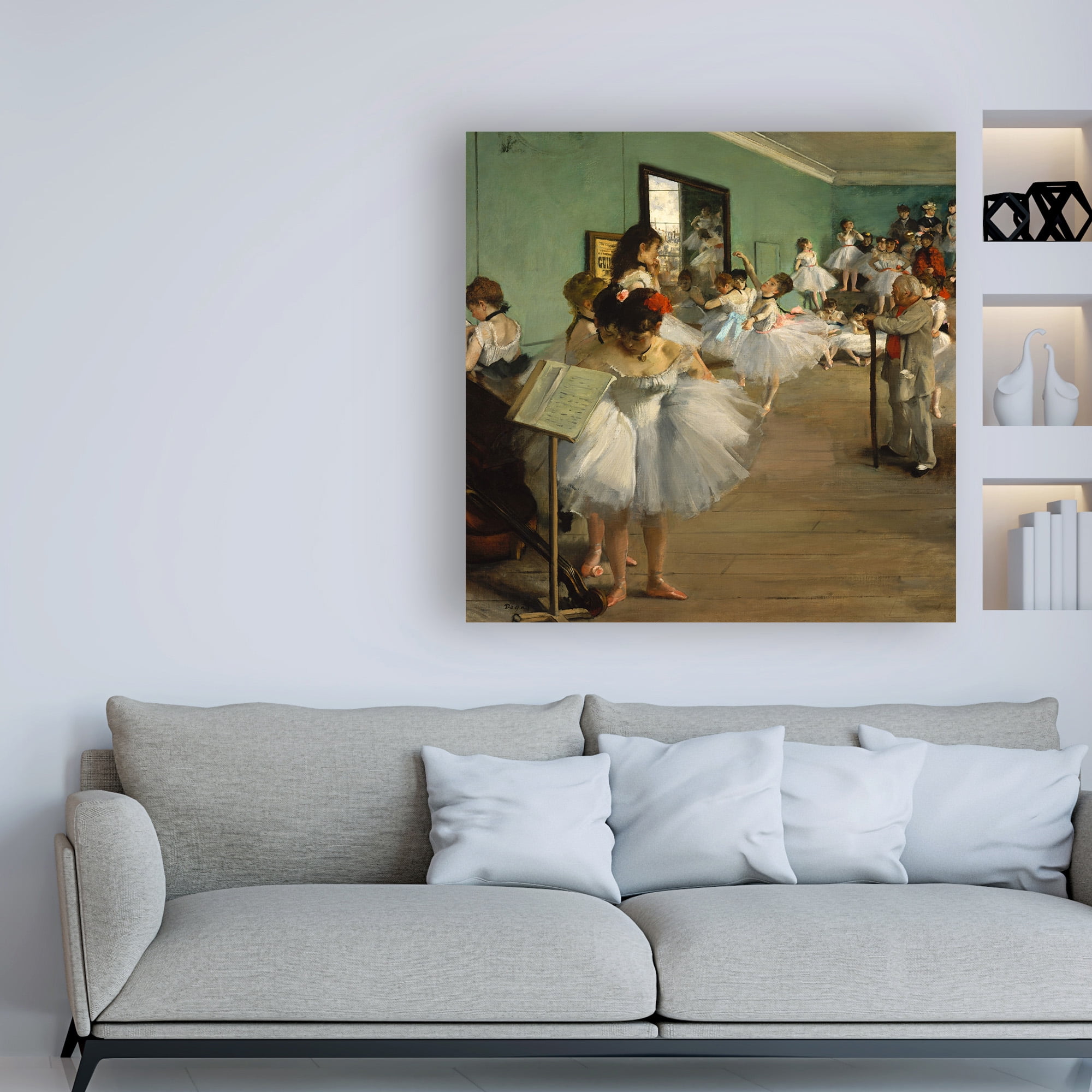 Trademark Fine Art 'The Dance Class' Canvas Art by Edgar Dega