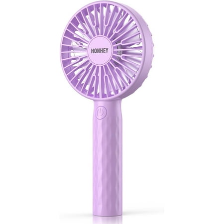 

HonHey Handheld Fan Super Mini Portable Fan with Rechargeable Battery Operated and 3 Adjustable Speed Personal Hand Held Fan for Girls Women Kids Outdoor Travelling Indoor Office Home Eyelash Fan