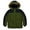 Green, variant on Boy's Winter Quilted Puffer Coat Warm Faux Fur Hooded Winter Jacket for Little Kid/Big Kid 4-14